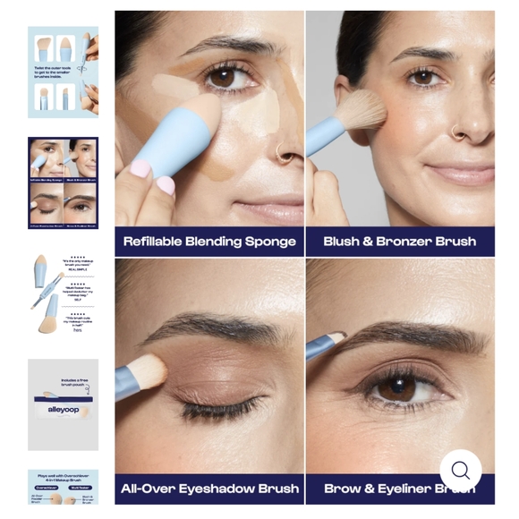 Alleyoop 4-in-1 Makeup Brush - Picture 3 of 5